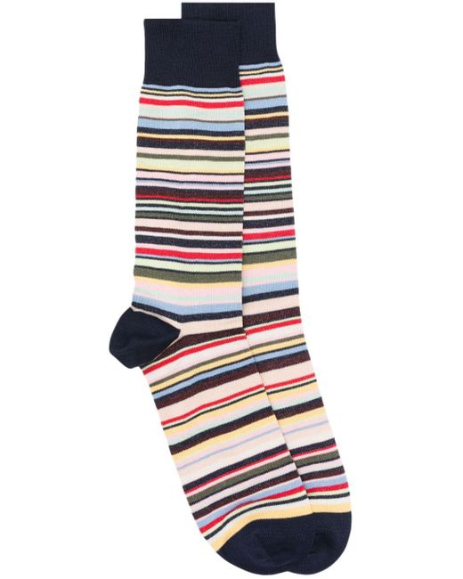 Paul Smith Blue Farley Stripe Socks for men