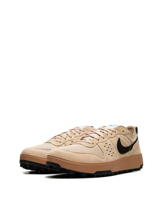 Nike Brown C1Ty Swoosh Low-Top Sneakers for men