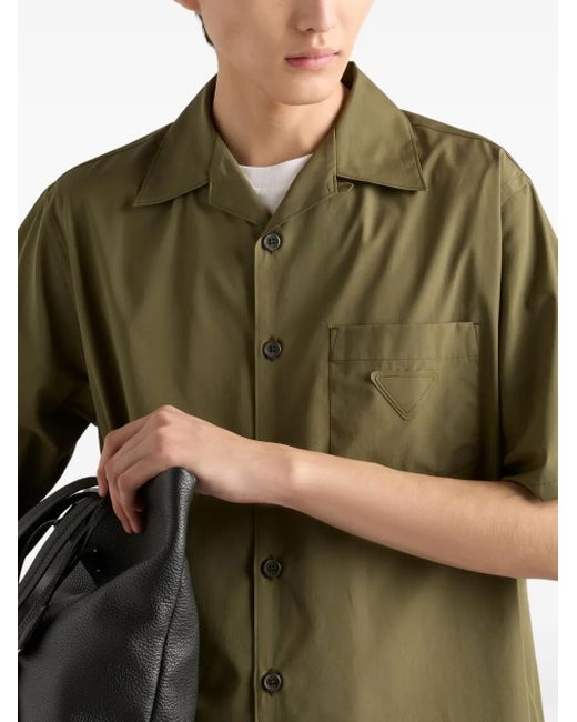 Prada Katoenen Overhemd in het Green voor heren