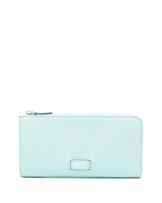 Lancel Blue Zip-Up Wallet