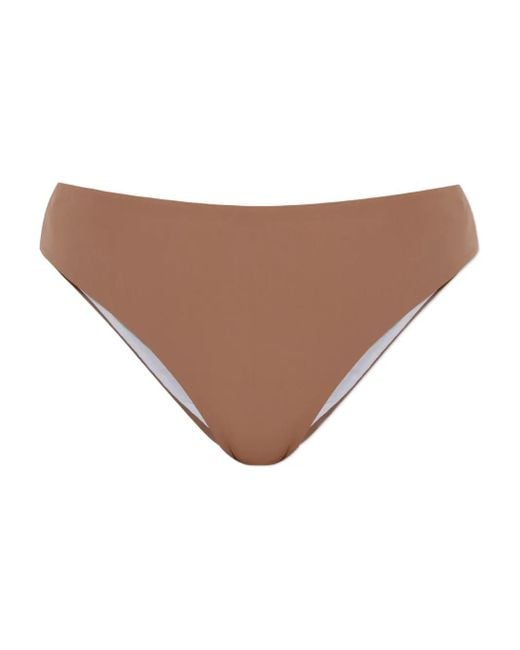 DSquared² Brown High-Waisted Bikini Bottom