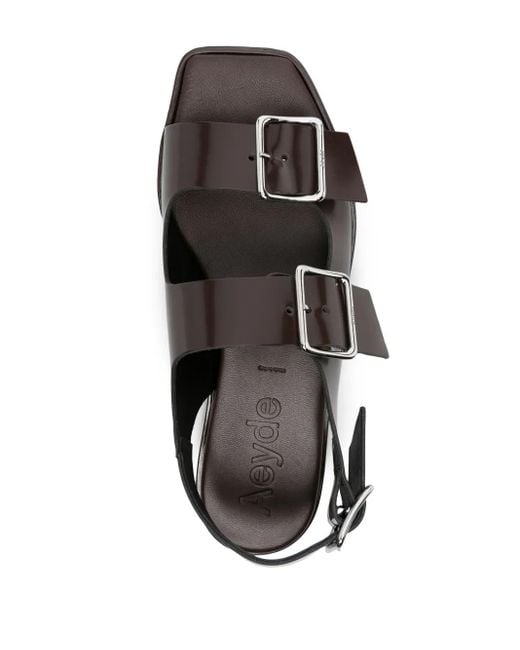 Sandali Con Fibbie di Aeyde in Brown