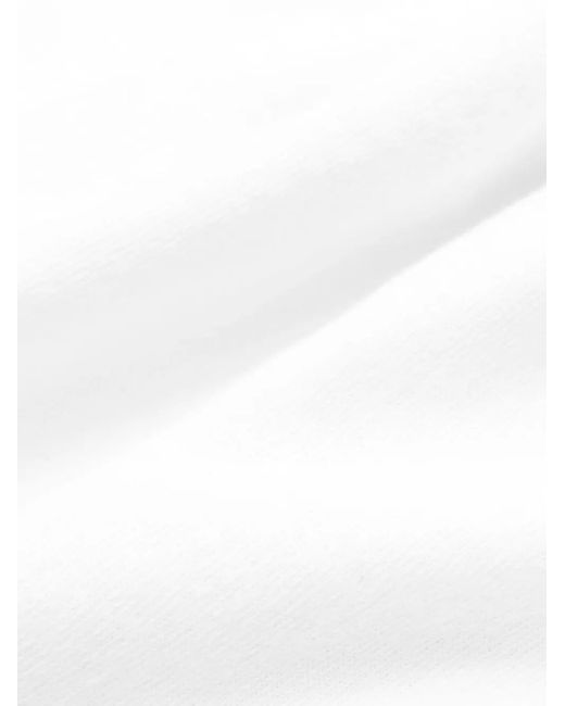 Sporty & Rich White Syracuse Disco Logo-Embroidered Shorts