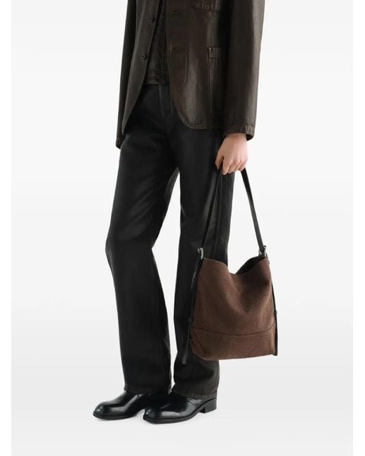 Lemaire Black Small Belted Tote Bag