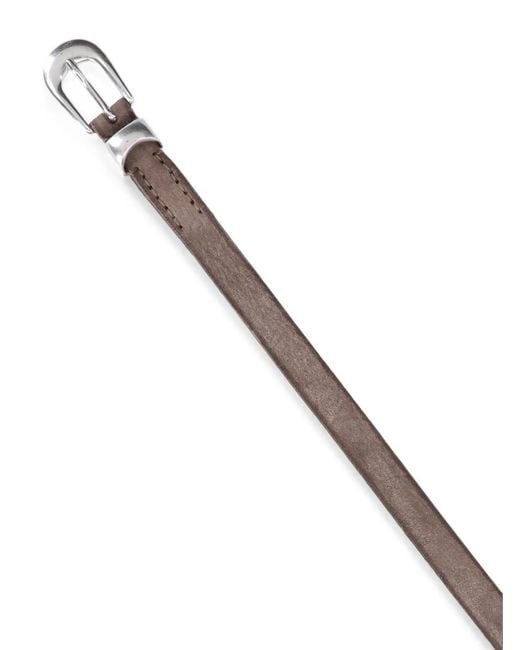 Our Legacy White Leather Belt