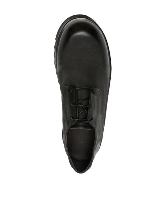 Marsèll Black Chunky-sole Leather Derby Shoes for men