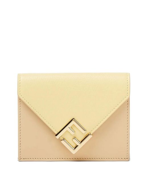 Fendi Natural Portefeuille À Logo