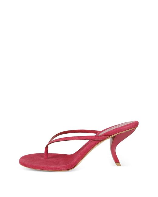 Gia Borghini Red Aurorina Leather Sandals
