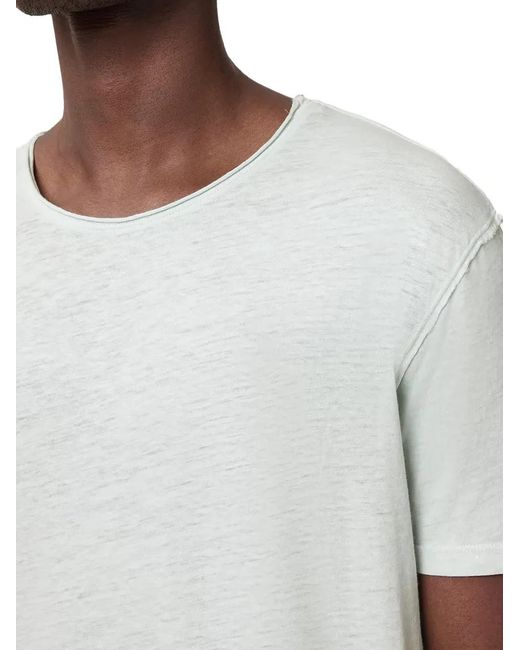 AllSaints White Figure Crew T-Shirt for men