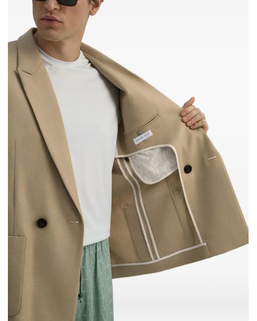 Domaine Des Artistes Natural Double-Breasted Patch-Pocket Jacket for men