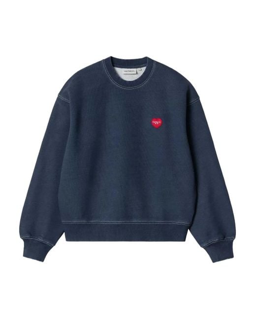 Carhartt Ingo ハート スウェットシャツ Blue