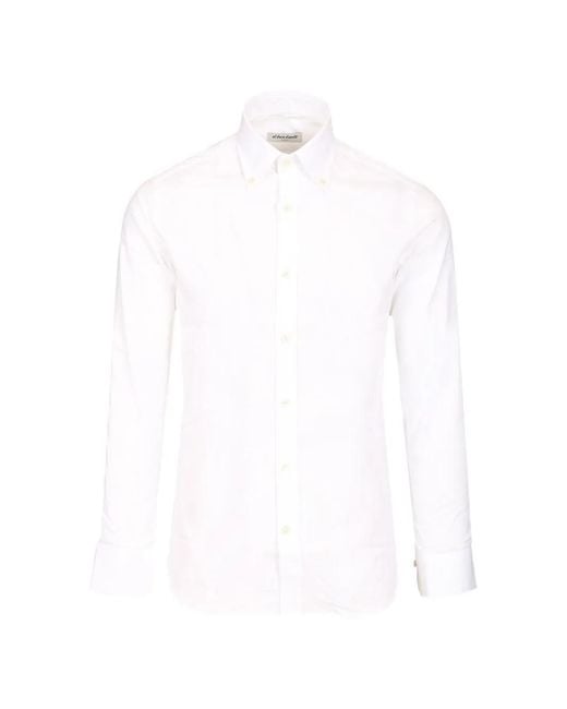 Al Duca D'aosta White Button-Down Shirt for men