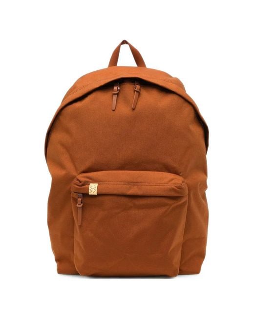 Visvim Brown Logo-Patch Backpack for men