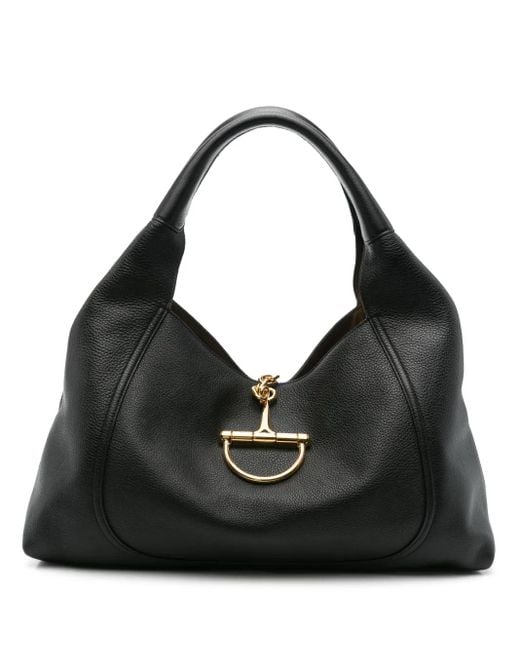 Gucci ラージ Softbit トートバッグ Black