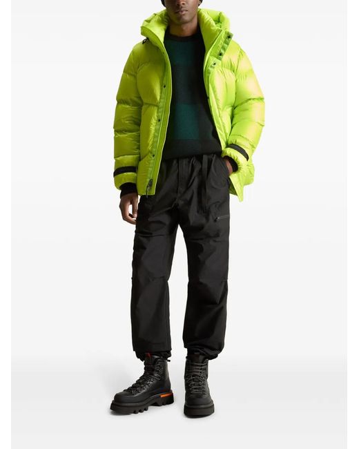 Woolrich Green Check-Pattern Virgin Wool Sweater for men