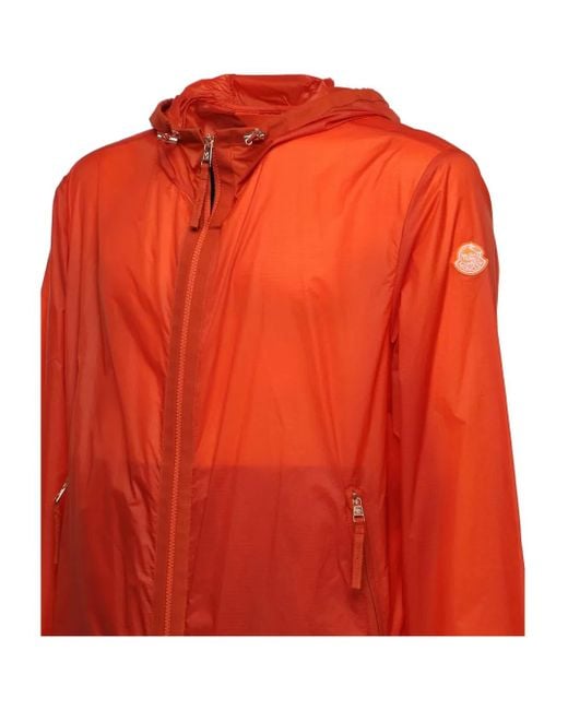 Moncler Orange Light Jackets for men