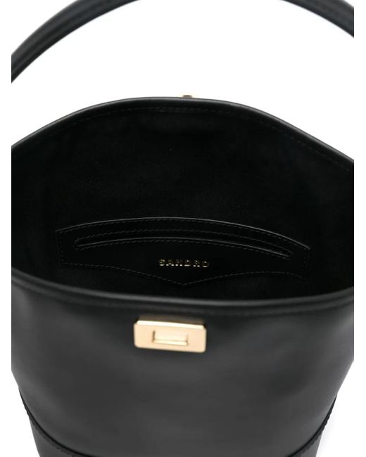 Sandro Black Mini Tangoso Bucket Bag