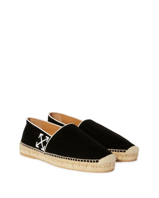Off-White c/o Virgil Abloh Black Biarritz Espadrilles for men