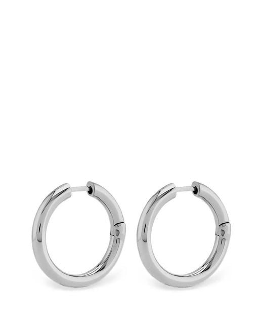 FEDERICA TOSI White Eva Hoop Earrings