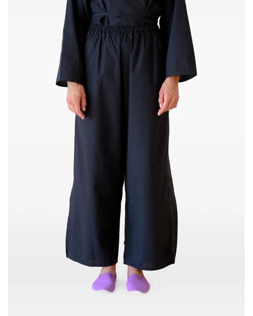 Baserange Blue Decti Drawstring Trousers