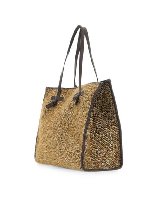 MARCELLA CLUB Natural Marcella Bouclé-Effect Tote Bag