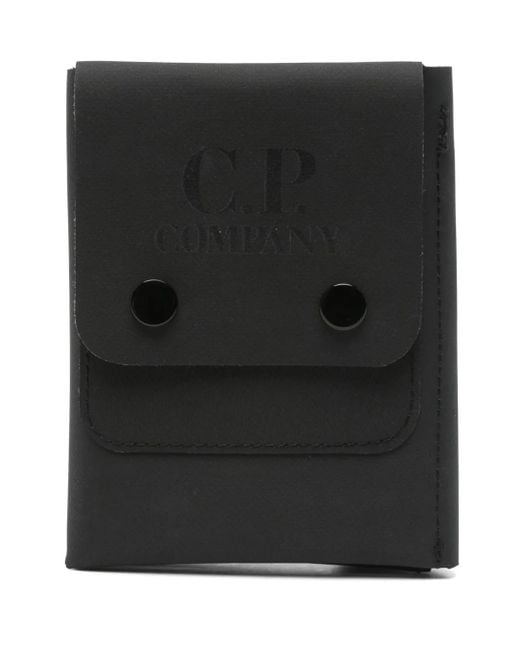 Portafoglio Con Stampa di C P Company in Black da Uomo