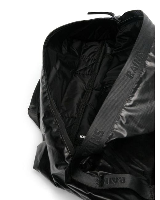 Rains Black Sibu Duffel Backpack for men