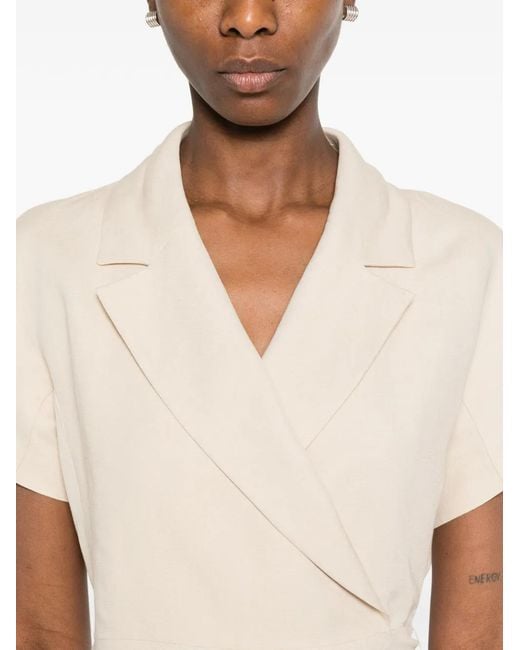 Weekend by Maxmara White Wrap Culotte Jumpsuit