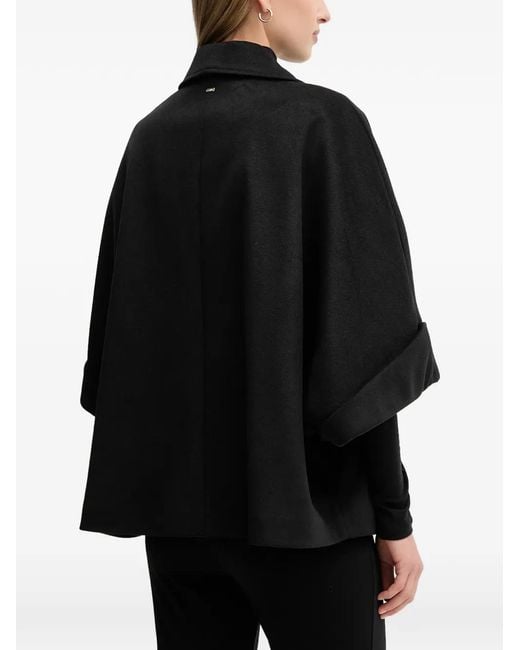 GAUDI Black Double-Breasted Cape