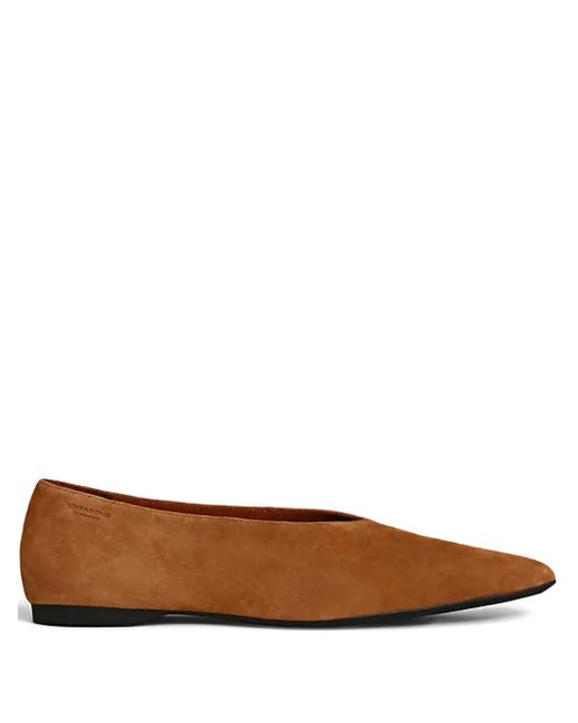 Ballerine Hermine A Punta di Vagabond in Brown