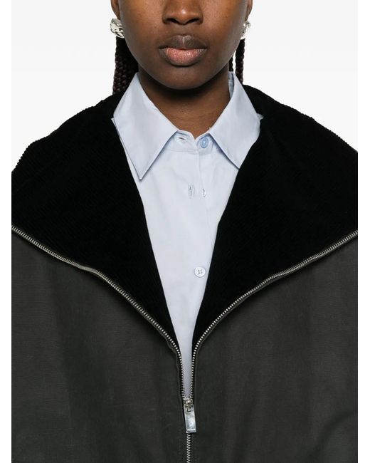 Totême Black Zipped Country Jacket Washed