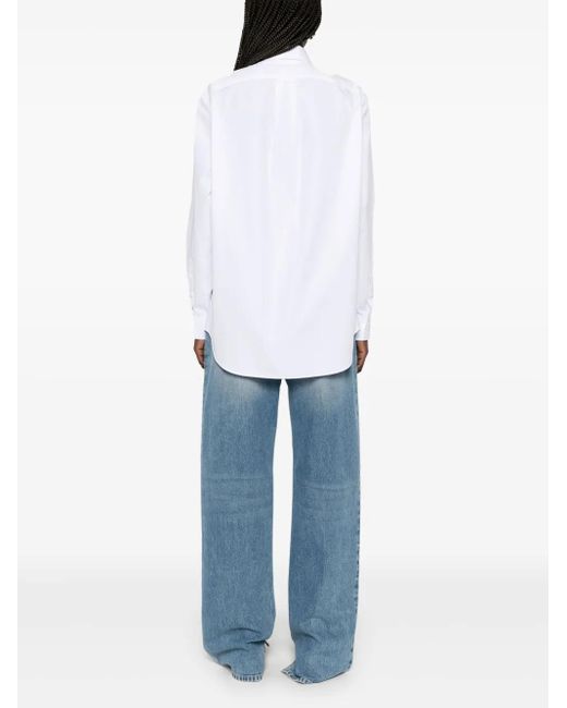 Gucci White Cotton Shirt