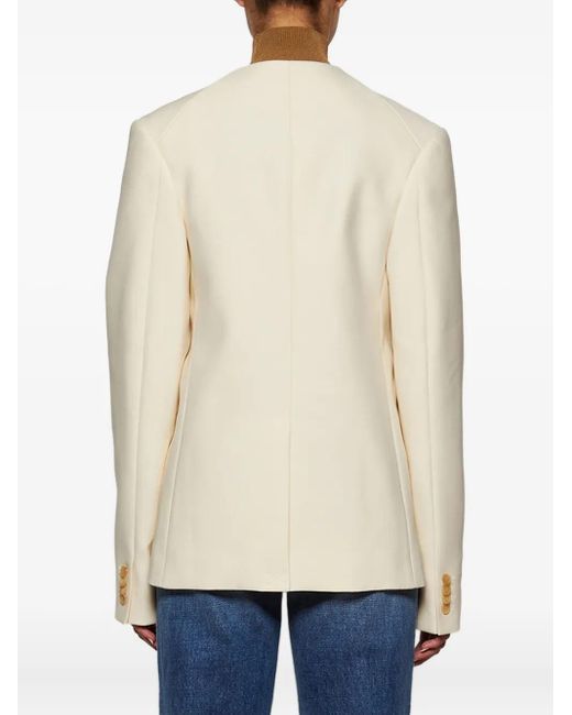 Khaite Natural Jameson Button Jacket