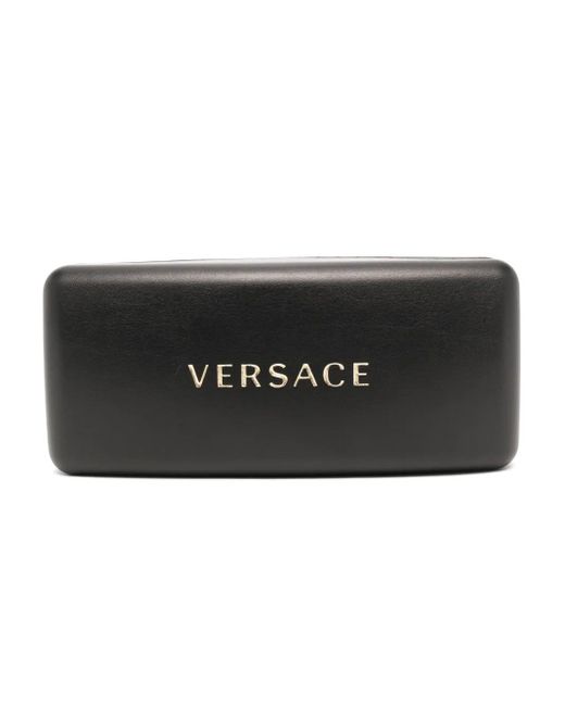 Versace Gray Medusa biggie Rectangular Sunglasses
