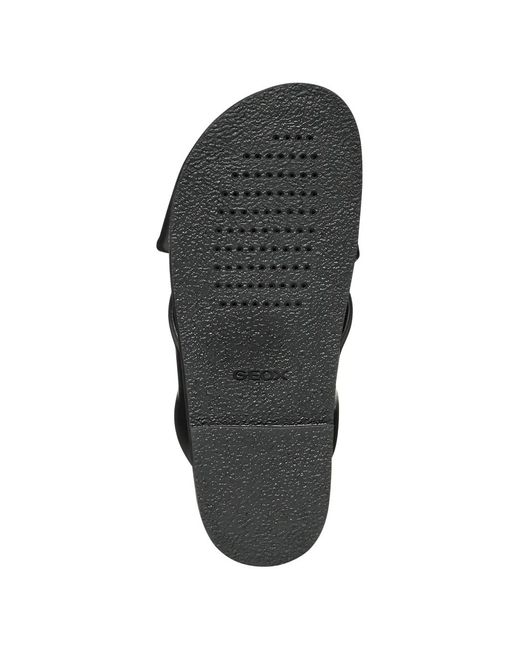 Geox Black Adelash Sandals
