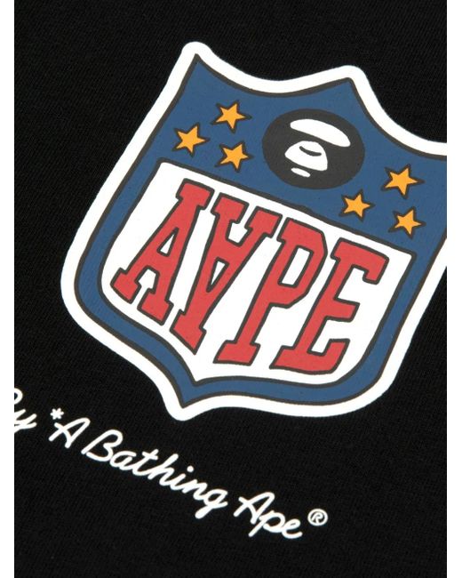 Aape By A Bathing Ape Aape Universe T-Shirt Met Grafische Print in het Black voor heren