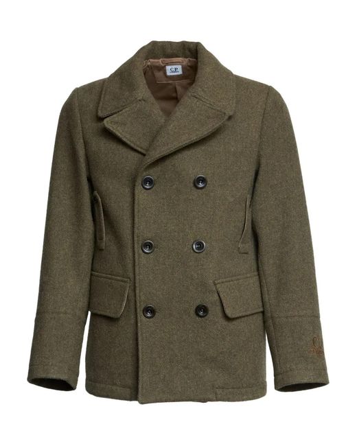 C P Company Green Duffel Jacket for men
