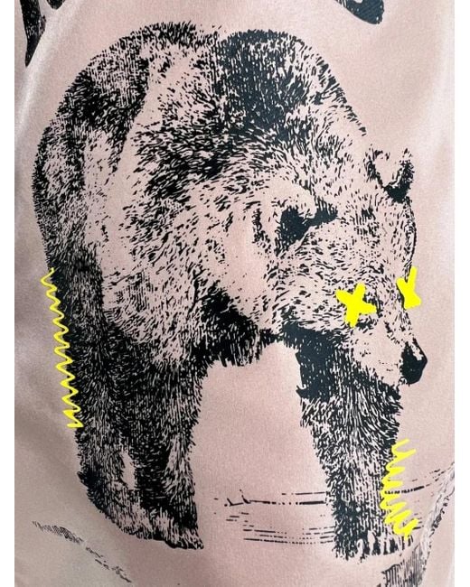 Iceberg Badeshorts Mit Grafischem Print in Pink für Herren