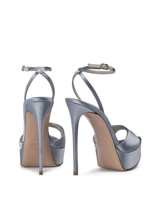 Le Silla Blue Uma Platform Sandals