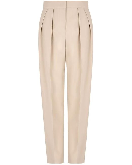 Giorgio Armani Natural Pleated Trousers