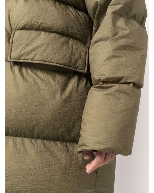 Closed Hooded Puffer Jacket in Green for Men | Lyst