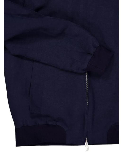 Chaqueta Con Cremallera Boglioli de hombre de color Blue