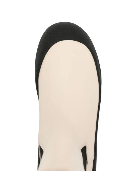 Bally White Flat Leather Boots