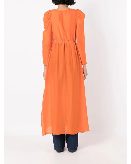 Clube Bossa Orange Robe Darina À Fente Devant