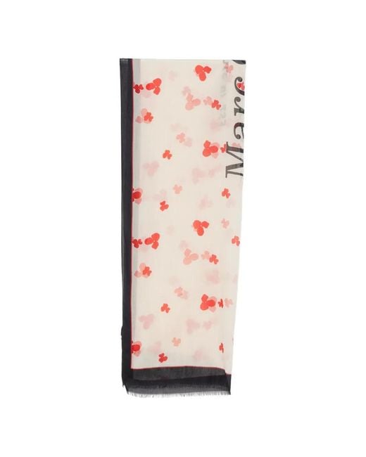 Marc O' Polo White Logo-Detail Scarf