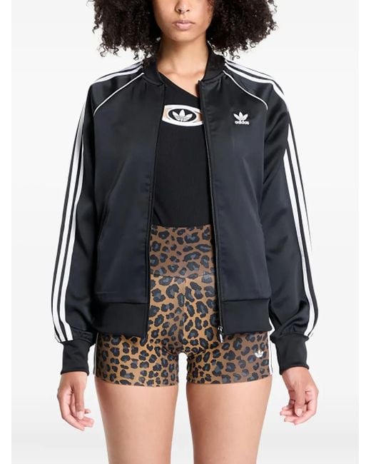 Adidas Black Sst Adicolor Stripe Sweatshirt