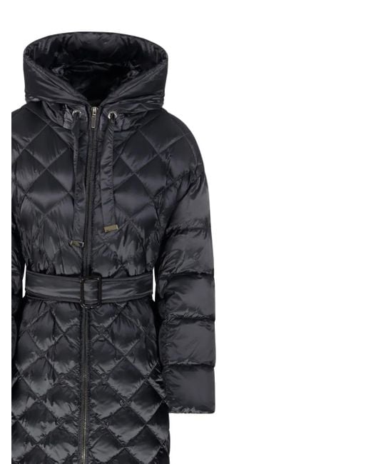 Max Mara Black The Cube Steppmantel Trepar