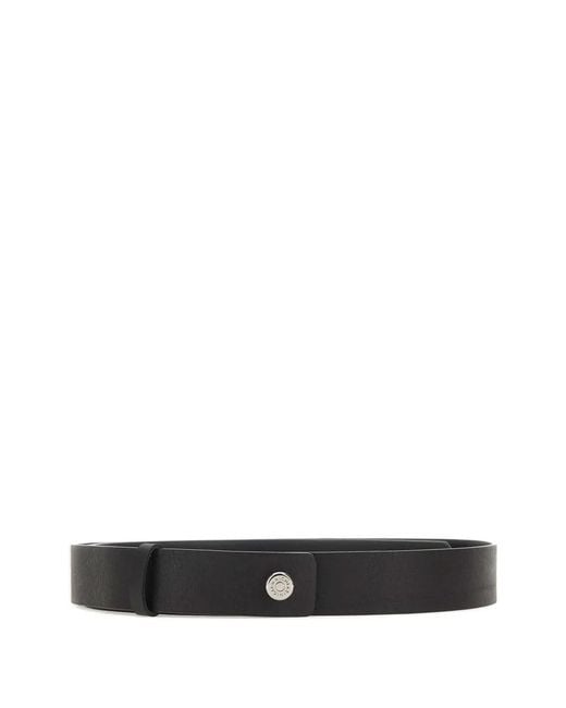 Gianni Chiarini White Hammered Logo Belt