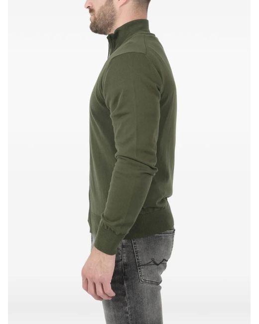 K-Way Green Finny Zip-Up Cardigan for men