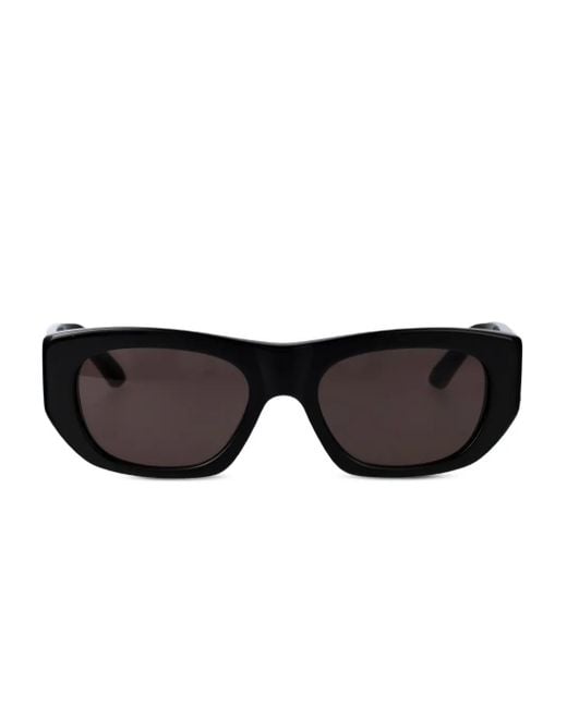 McQueen Black Bold D-Frame Sunglasses